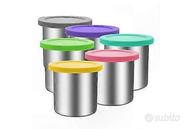 6 Contenitori in acciaio per alimenti