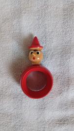 Pinocchio porta tovagliolo in legno