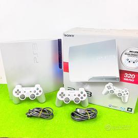 Console Ps3 Slim Silver 320GB +Scatola 2 Pad TOP