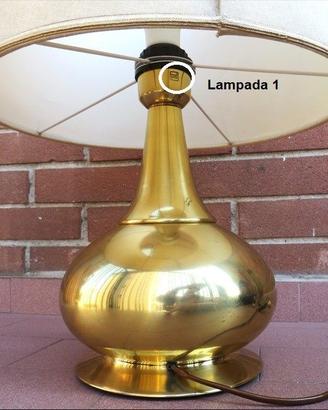 Coppia Lampade tavolo PAF Milano anni 70