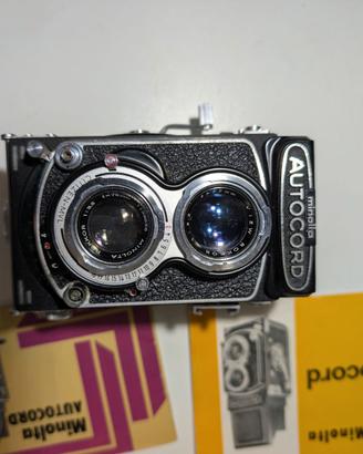 Minolta Autocord biottica vintage – con custodia e