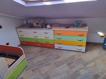 Cassettiera 8 e 4 cassetti 