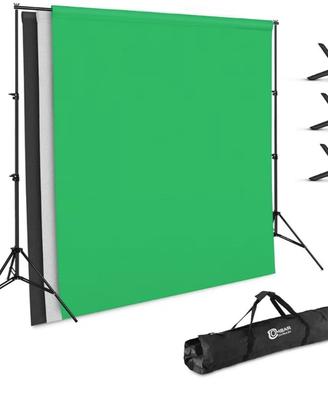 Kit supporto sfondo per studio fotografico + teli