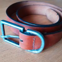 Cintura Vintage Marina Yachting In Pelle Marrone
