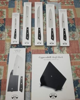Coltellerie Berti Compendio 5 Coltelli+Ceppo+Tou 