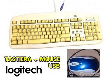 Logitech Tastiera PC qwerty + Mouse - analogici