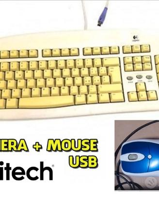 Logitech Tastiera PC qwerty + Mouse - analogici