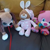 peluche pupazzi Clementoni cane orso peppy pups