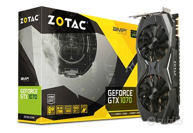 Scheda video Nvidia  Zotac gtx 1070 amp edition