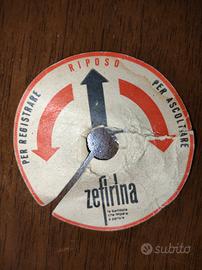 Cartellino zefirina furga vintage