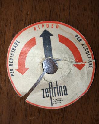Cartellino zefirina furga vintage