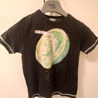 T.Shirt anni 6 nera con stampa marca Diesel