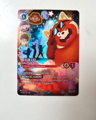Lorcana Enchanted - Meilin Lee Celebre Panda Rosso
