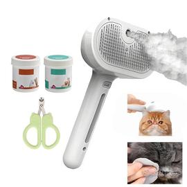 Spazzola Vapore per Cani e Gatti con Accessori