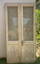 Porta finestra in legno