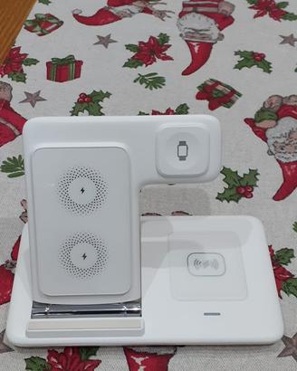 Stazione ricarica wireless 3 in 1 + altra omaggio