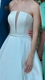 abito da sposa in seta  Mikado Pronovias