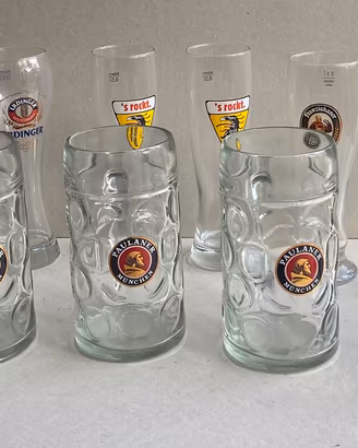 12 bicchieri da birra da collezione