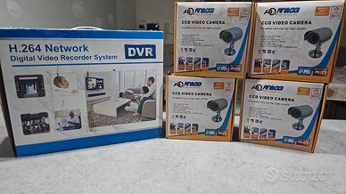 Kit Videosorveglianza DVR H.264 + 4 Telecamere CCD