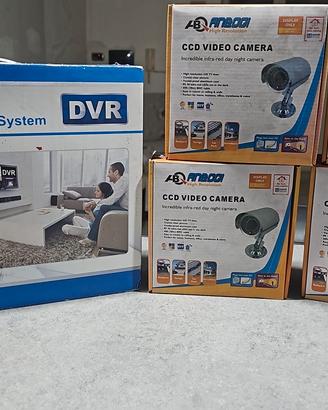 Kit Videosorveglianza DVR H.264 + 4 Telecamere CCD