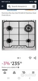 Electrolux fornelli e tubo gas mai usato