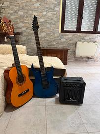 chitarra elettrica e classica