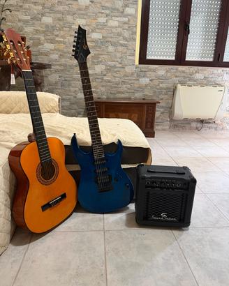 chitarra elettrica e classica