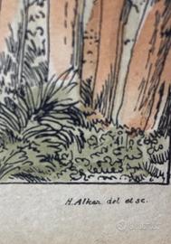 Old England. N 2  Litografie caccia alla volpe