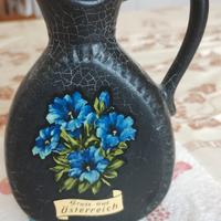 brocca caraffa nera di ceramica