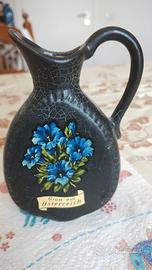 brocca caraffa nera di ceramica