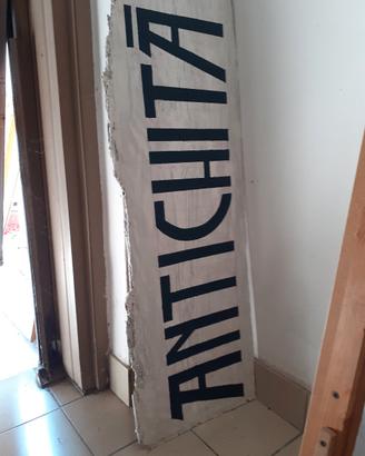 insegna in legno ANTICHITÀ