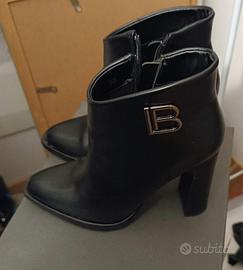 tronchetti neri tacco 11 cm Laura Biagiotti 