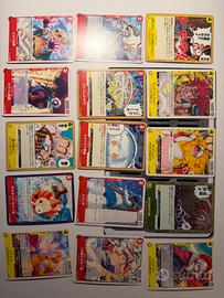 Lotto 250 carte one piece