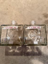 2 Bottiglie gin vuote no tappo