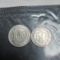 monete 100 lire piccole più 50 lire piccole