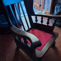 poltrona in legno 