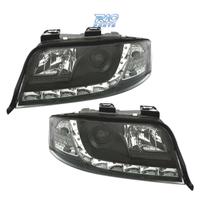 FARI PER AUDI A6 4B 01-04 LUCE DIURNA A LED FONDO 