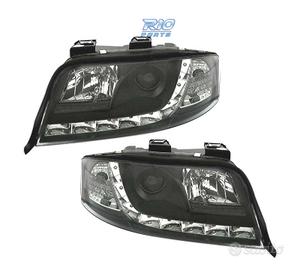 FARI PER AUDI A6 4B 01-04 LUCE DIURNA A LED FONDO 