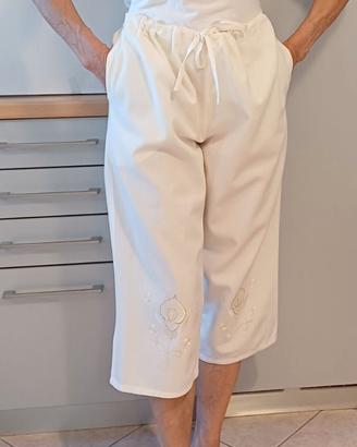 Pantalone pinocchio panna Marocco donna.Tg.Unica
