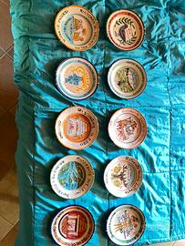 10 Piatti Buon Ricordo Solimene Vietri 1979-1981