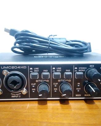 Scheda Audio Behringer U-Phoria UMC 204HD
