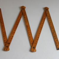 Metro In Legno Vintage Da Falegname/cantiere 100 c