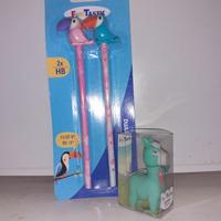 2 matite con gomme