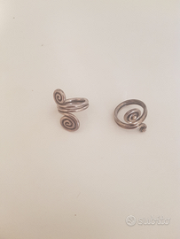 2 anelli a spirale 15 euro complessivi