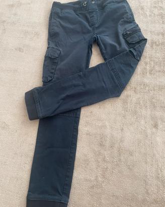 Pantaloni Cargo  Blu Cotone Bimbo  11 anni