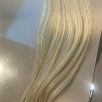 10 x fasce extension capelli Balmain bionde 40 cm