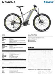 Giant Fathom E+ 3 27.5+ 2019 - Grigio/Giallo