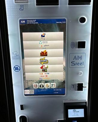 DISTRIBUTORE SIGARETTE AM SLIM STEEL TOUCH 64
