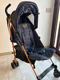 Passeggino leggero Maclaren in denim