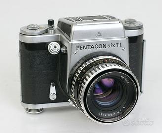 PENTACON six TL con 5 Ottiche ed Accessori vari